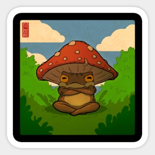 grumpy toadstool toad Sticker